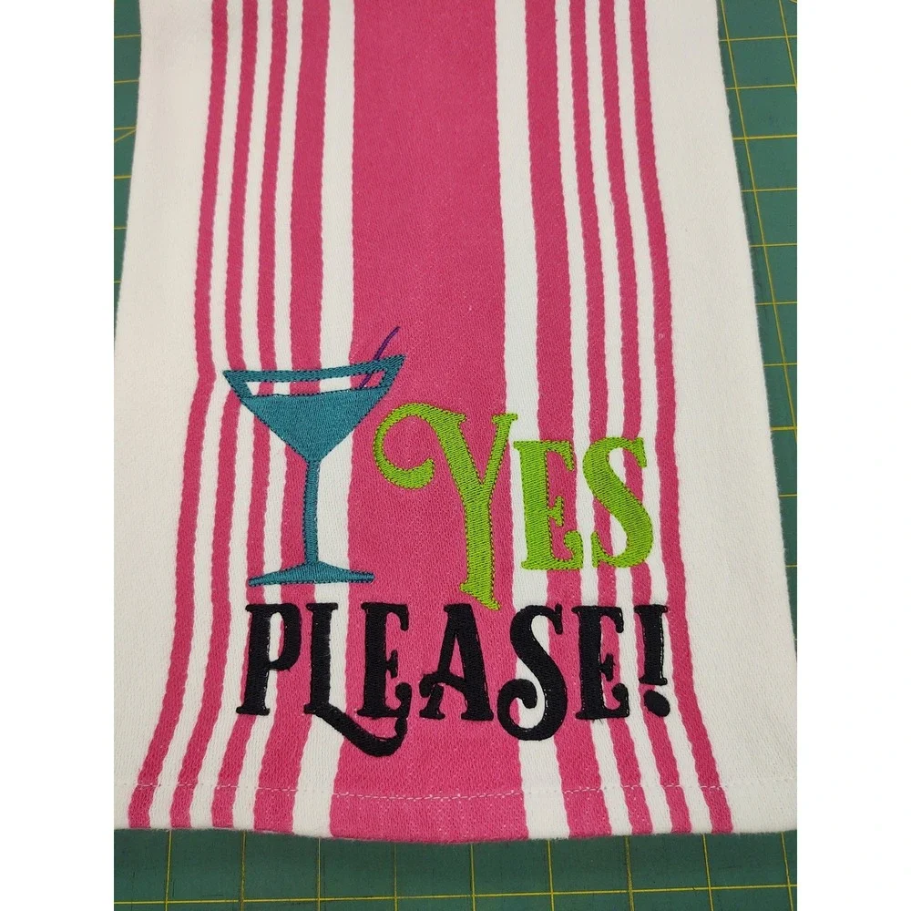 YES Please! Handcrafted Kitchen Hand Bar Towel Hang Loop Great Gift Idea!